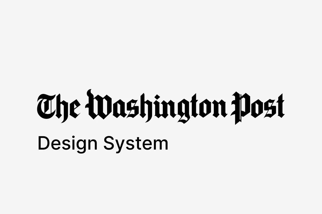 Design System Washington Post